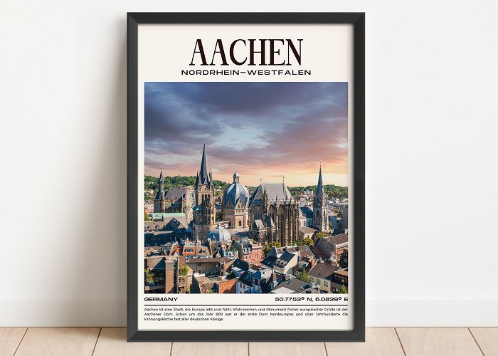 Mini Europe Aachen City Poster, Aachen Skyline, Wall Art, Poster, Housewarming ... photo