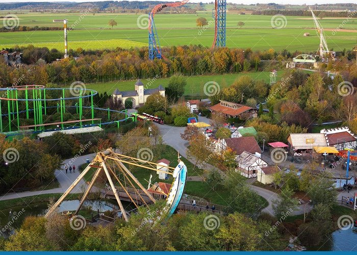 Skyline Park Amusement Park Countryside Aerial View Editorial Stock Photo ... photo