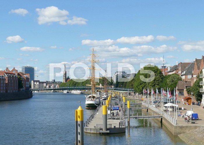 Schlachte Schlachte with river Weser , Bremen, Ger... | Stock Video | Pond5 photo