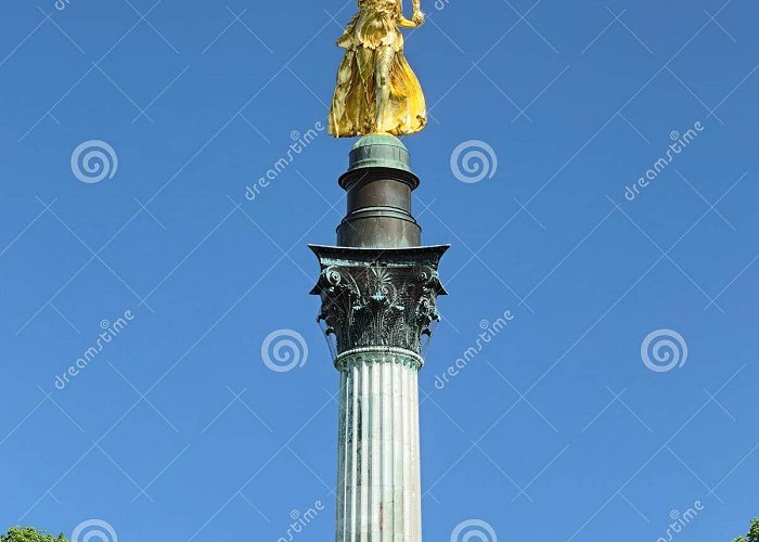 Angel of Peace Friedensengel Angel of Peace on the Top of Friedensengel Monument in Munich ... photo