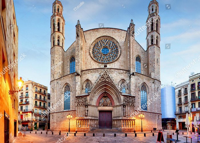 Santa Maria del Mar Santa Maria Del Mar Church Barcelona Stock Photo 376806442 ... photo