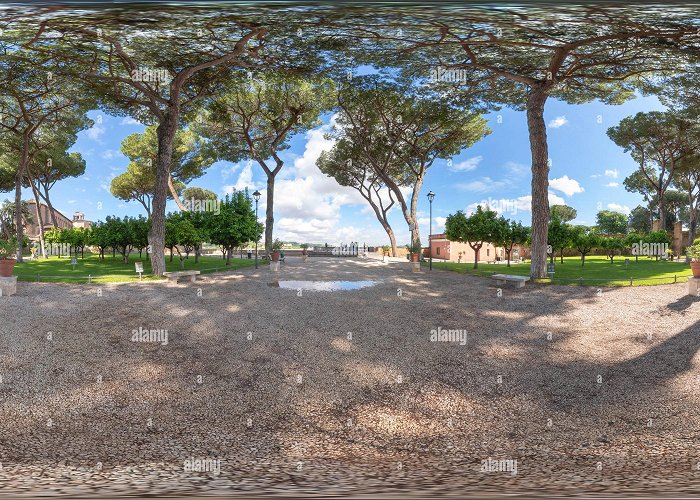 The Orange Garden 360° view of Equirectangular image of Orange Garden in Piazza ... photo