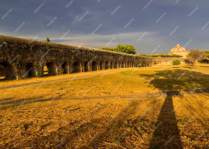 Parco degli Acquedotti Premium Photo | View of the park of the aqueducts italian parco ... photo