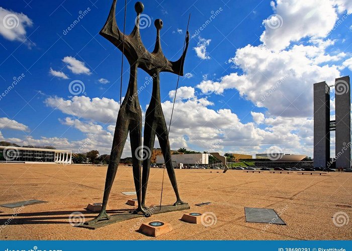 Square of the Three Powers Square of the Three Powers Brasilia Goias Brazil Stock Image ... photo