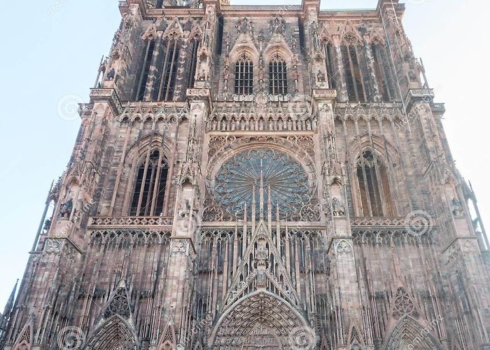 Strasburg History Museum Huge Tower of Notre Dam of Strasburg Cathedral Editorial ... photo