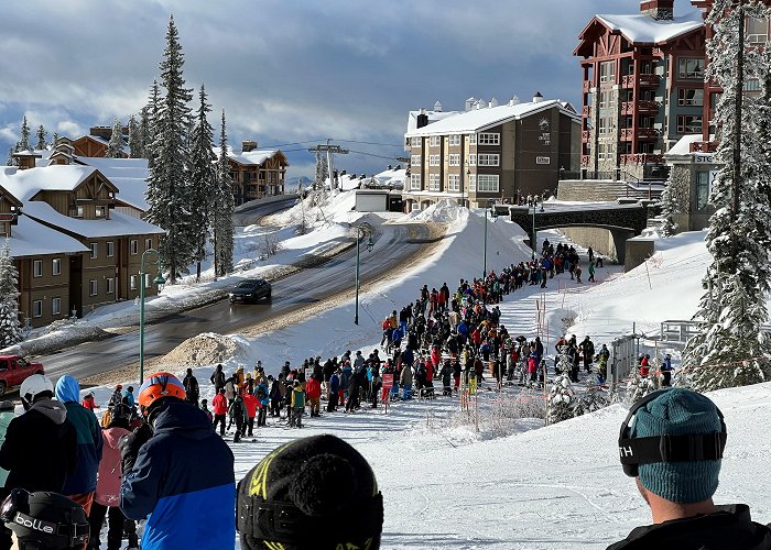 Big White Ski Resort Big White Ski Resort opens to long line of anxious skiers and ... photo