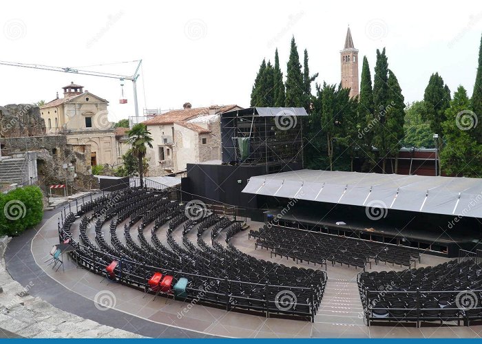 Roman Theatre Teatro di Romano stock photo. Image of colorful, architectural ... photo