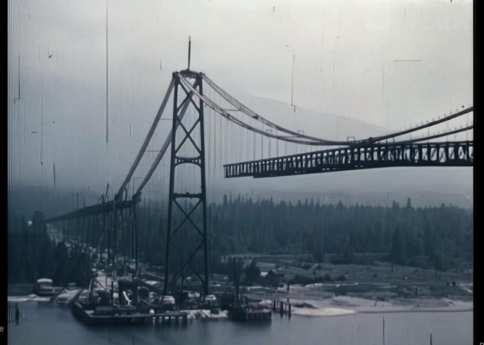 Lion Gate Bridge Historic video shows construction of Lions Gate Bridge - Vancouver ... photo