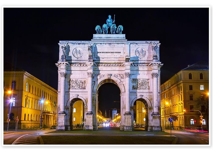 Siegestor Triumphal arch (Siegestor) in Munich print by Editors Choice ... photo