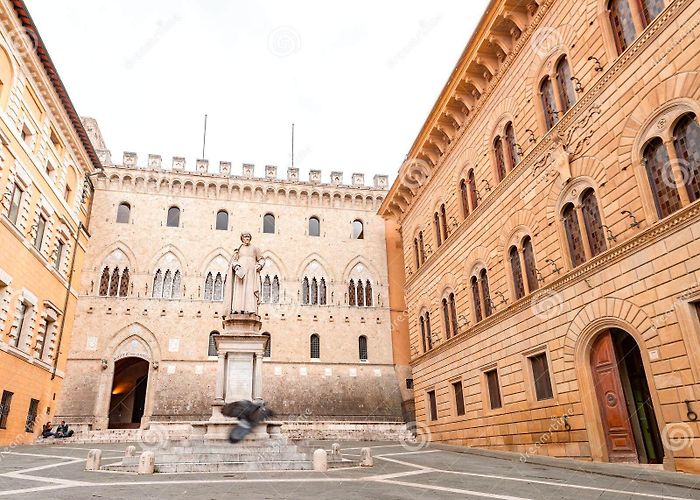 Piazza Salimbeni The Piazza Salimbeni is a Prominent Square in Central Siena, Italy ... photo