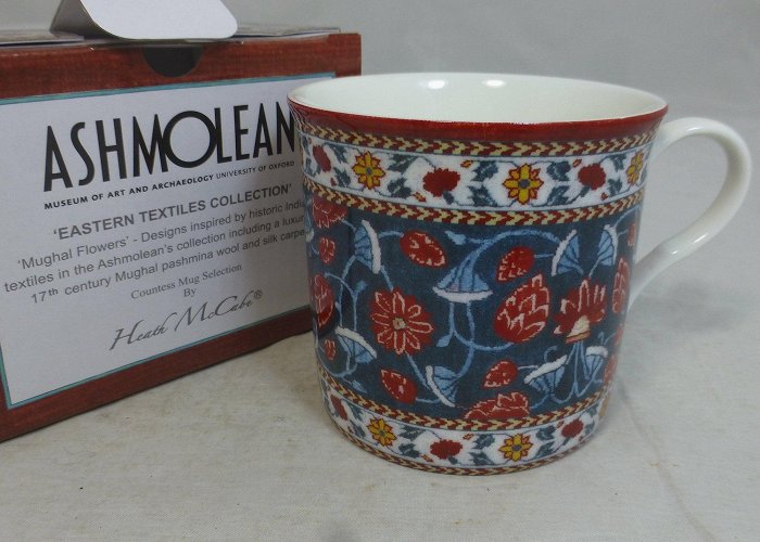 Ashmolean Museum of Art and Archaeology Ashmolean Museum Eastern Textiles Porcelain Mug in Gift Box Mughal ... photo