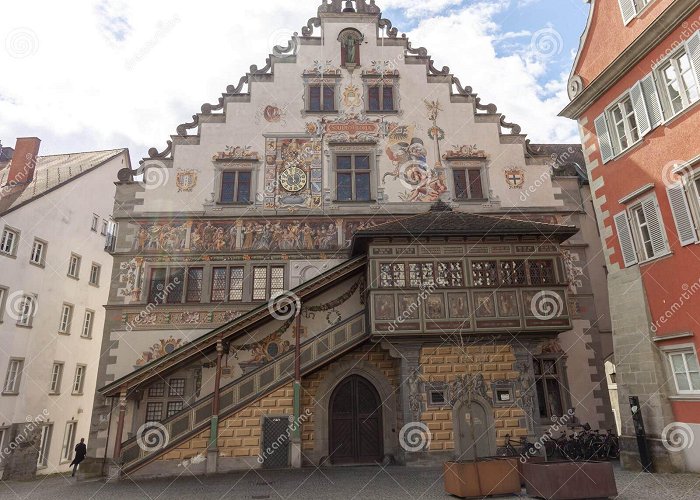 Town Hall Old Town Hall with Decorative Wall Painting on the Bismarkplatz ... photo