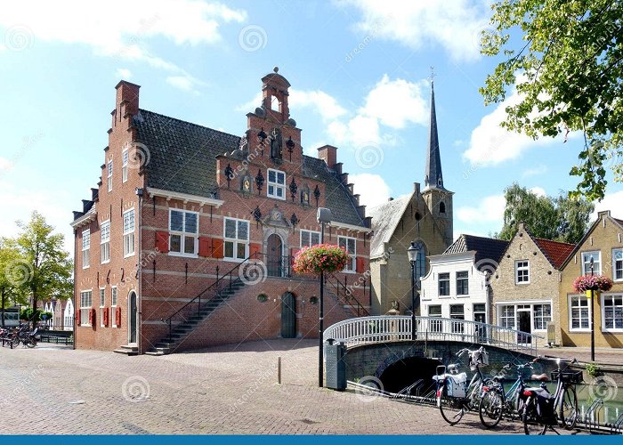 Het Oude Raadhuis Front Facade of Old Town Hall of Oud-Beijerland, Netherlands Stock ... photo