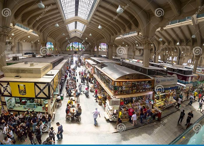 Sao Paulo Municipal Market Interior of Municipal Market Mercado Municipal in Downtown Sao ... photo