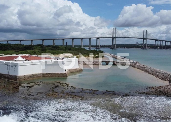 Forte dos Reis Magos Natal Brazil by Drone 4k. Legendary Braz... | Stock Video | Pond5 photo