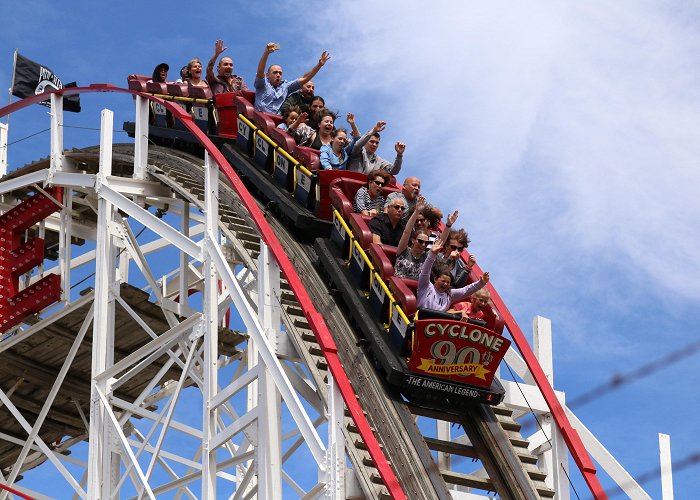 Coney Island Cyclone Roller Coaster Yesterday, I rode a piece of history, and it was fantastic (Coney ... photo