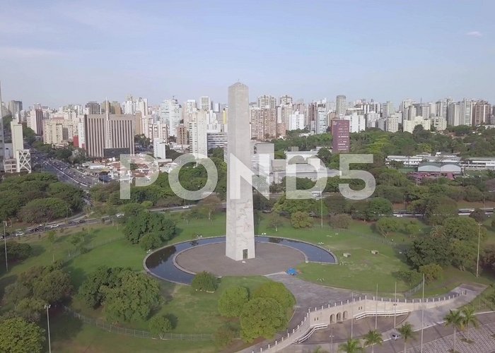 Obelisco Obelisco monument in Sao Paulo, summer d... | Stock Video | Pond5 photo