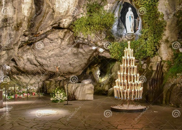 Grotte of Massabielle Shrine To the Virgin Mary at the Massabielle Grotto, Lourdes ... photo