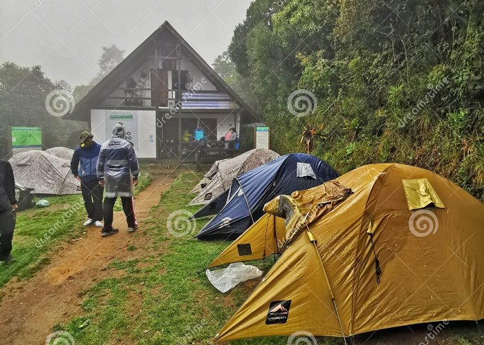Pedra do Sino Shelter Camp in Serra Dos OrgÃ£os State Park, Terezopolis ... photo