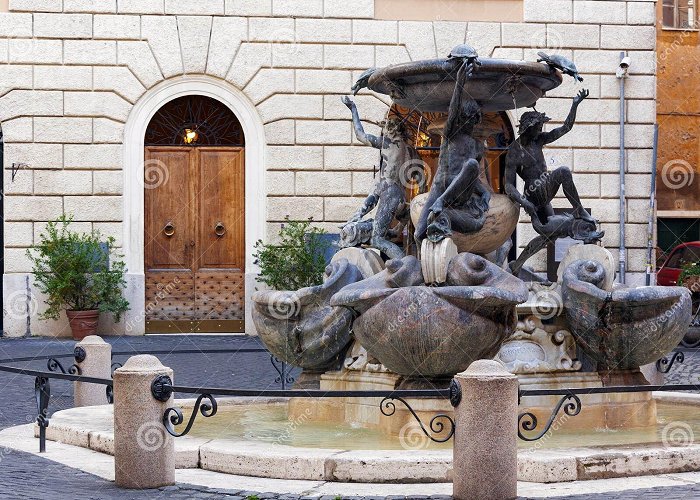 Fontana delle Tartarughe The Fontana Delle Tartarughe the Turtle Fountain in Rome Stock ... photo