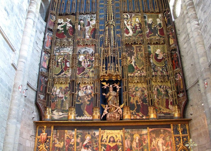Catedral de Tudela Catedral de Tudela: retablo mayor gótico hispano flamenco, de ... photo
