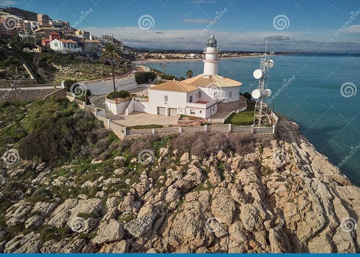 Cullera Lighthouse Aerial View of the Cullera Lighthouse, Valencia. Spain Stock Photo ... photo