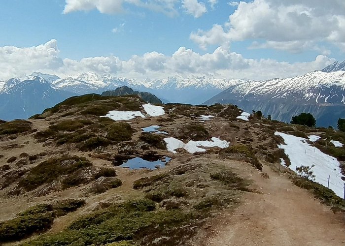 Riederfurka View on ridge walk from Hohfluh to Riederfurka, close to Riederalp ... photo