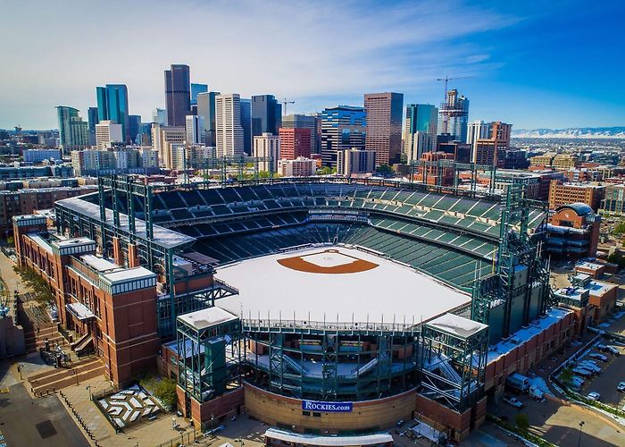 Coors Field Snow covered Coors Field with a Dash of Denver : r/Denver photo