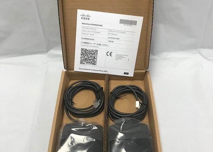 Cisco Systems Belgium NEW Set 2 Cisco CP-MIC-WIRED-S Microphone 74-11134-01 for CP-8831 ... photo