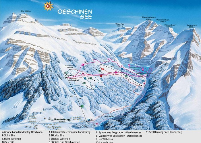 Bire Kandersteg Piste Map | Plan of ski slopes and lifts | OnTheSnow photo