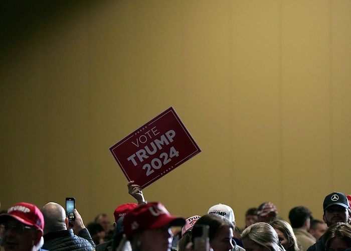 Charleston Area Convention Center Donald Trump stands by remarks about not defending NATO members ... photo
