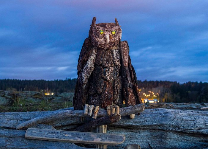 Esquimalt Lagoon Migratory Bird Sanctuary Esquimalt Lagoon's driftwood sculptures damaged after artist ... photo