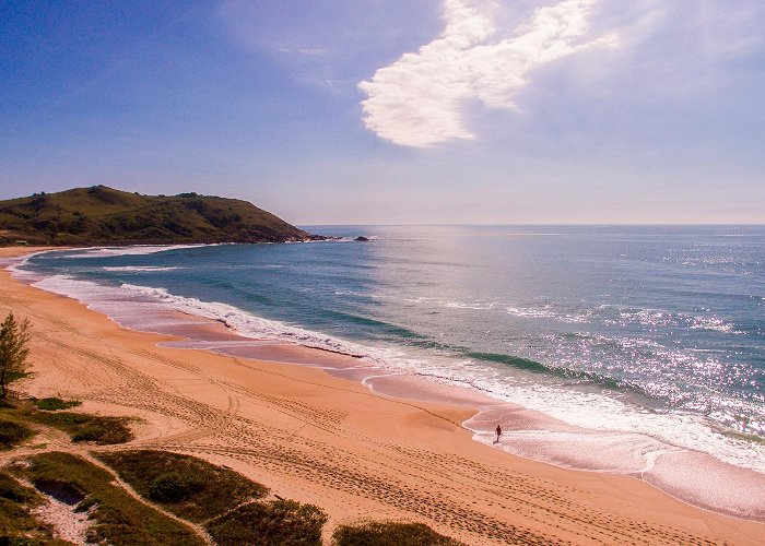 Silveira Beach Praia do Silveira, Garopaba, Santa Catarina, Brasil - Drone ... photo