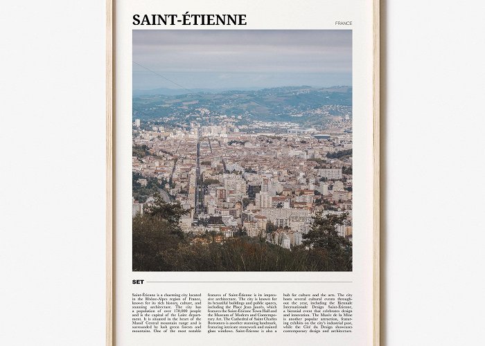 Cité du Design Saint-etienne Travel Poster, Saint-etienne Wall Art, Saint-etienne ... photo