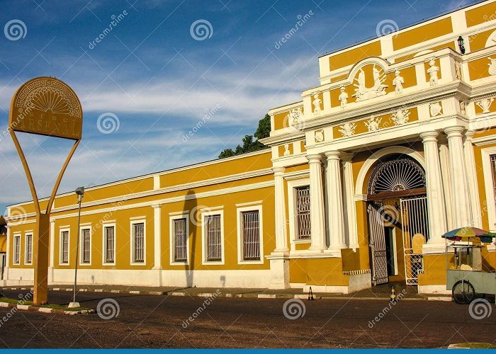 Centre Facade and Entrance of Sesc Arsenal Cultural Center. in Cuiaba ... photo