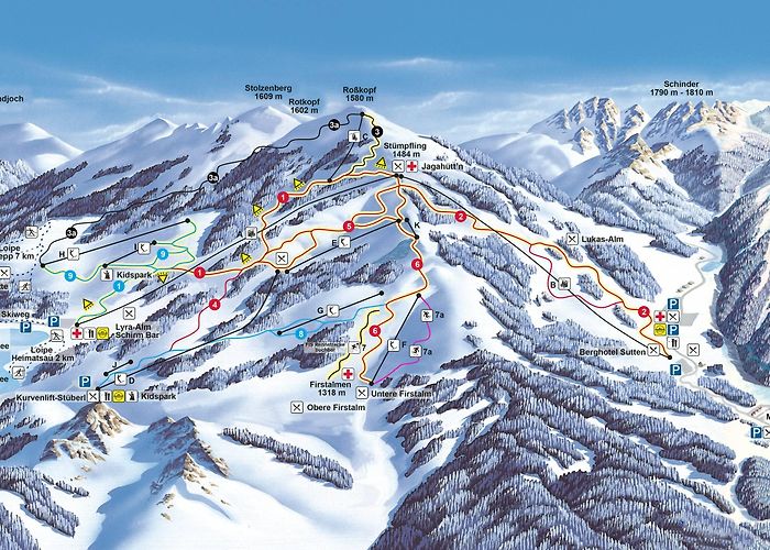 Kurvenlift Trail map Spitzingsee-Tegernsee photo