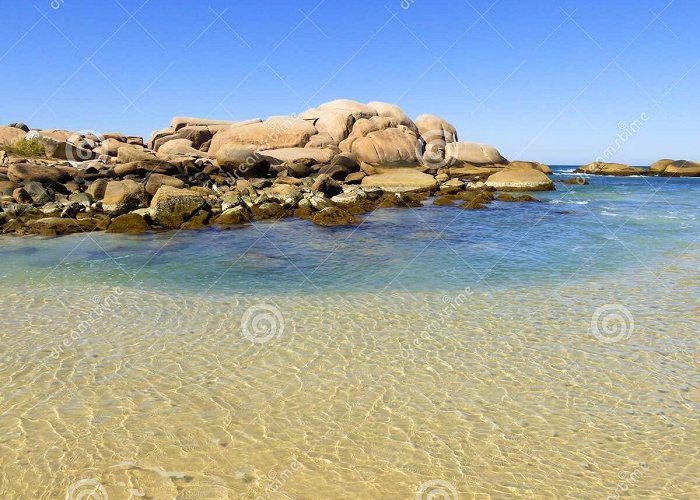 Galheta Beach Rocky Shore and Transparent Waters at Praia Da Galheta Galheta ... photo