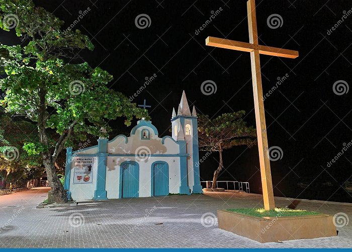 Sao Francisco Church Sao Francisco Church at Night in Praia Do Forte in Bahia, Brazil ... photo