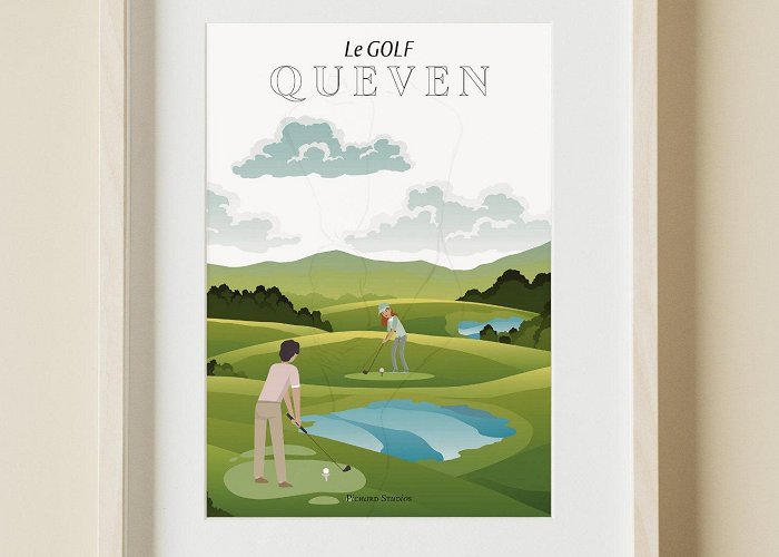 Val Quéven Golf Course Poster Quéven Golf - Etsy UK photo