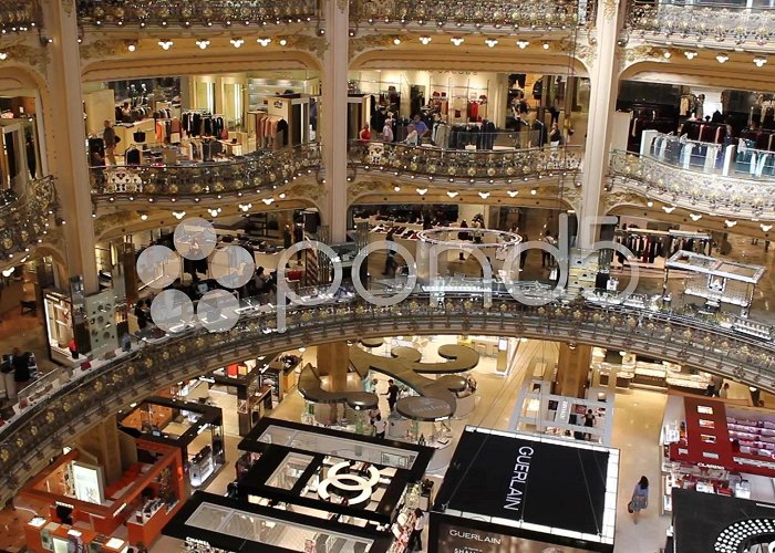Galeries Lafayette Shopping Centre Strasbourg Inside of the Galeries Lafayette in Pari... | Stock Video | Pond5 photo