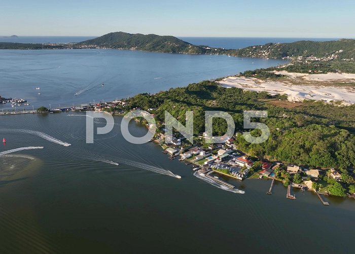 Conceição Pond Lagoa da Conceicao in Florianopolis, Bra... | Stock Video | Pond5 photo