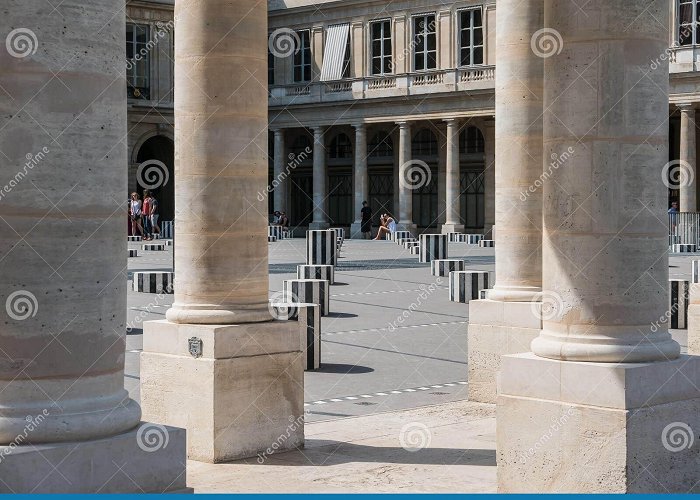 Colonnes de Buren Palais Royal View through Colonnes De Buren, Paris Editorial ... photo