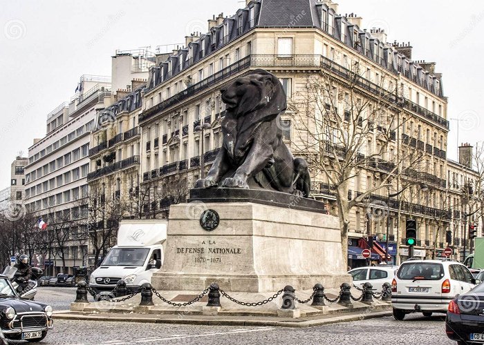 Place Denfert-Rochereau The Lion of Belfort editorial stock photo. Image of france - 91469613 photo