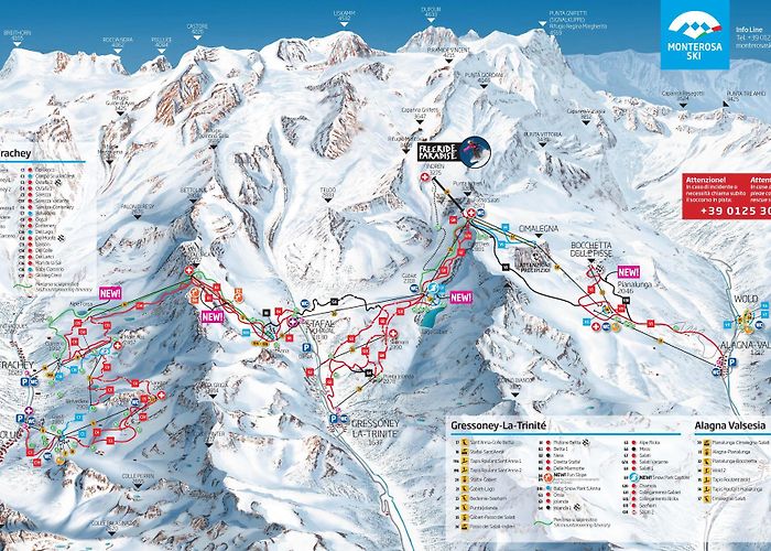 Ostafa Colle Sarezza The Monterosa Ski is one of the largest ski domain on Italian Alps photo