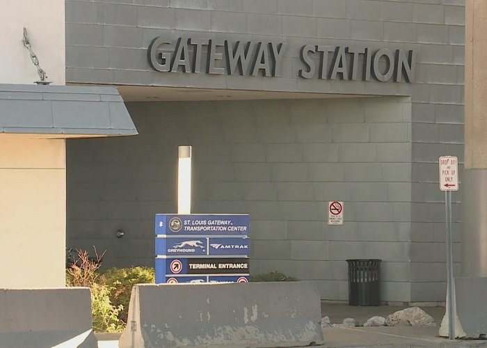 Gateway Transportation Center Group abandoned at St. Louis Transit Center while traveling from ... photo
