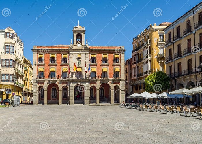 Plaza Mayor New Town Hall of Zamora, Castilla Y Leon. Spain. Editorial ... photo