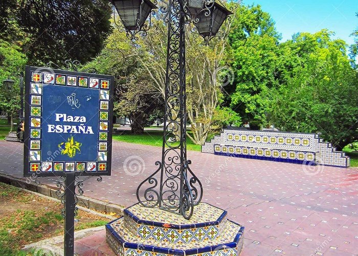 Spain Square Plaza Espana in Mendoza, Argentina Stock Image - Image of lamp ... photo
