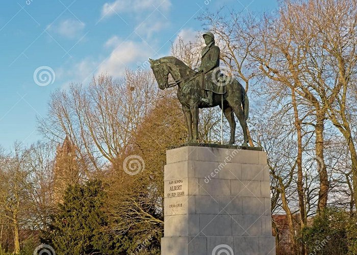 King Albert Park Statue of King Albert 1 of Belgium in Bruges Editorial Stock Photo ... photo