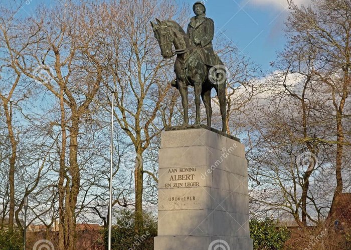 King Albert Park Statue of King Albert One of Belgium in Bruges Editorial Image ... photo