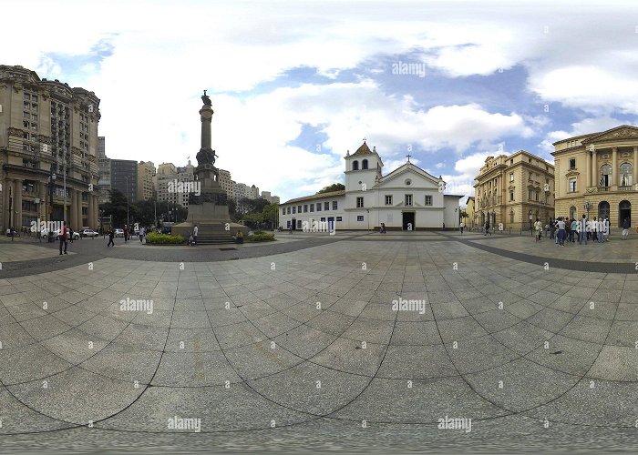 Panoramico Shopping Mall 360° view of People visit Patio do Colegio or School Yard. This is ... photo